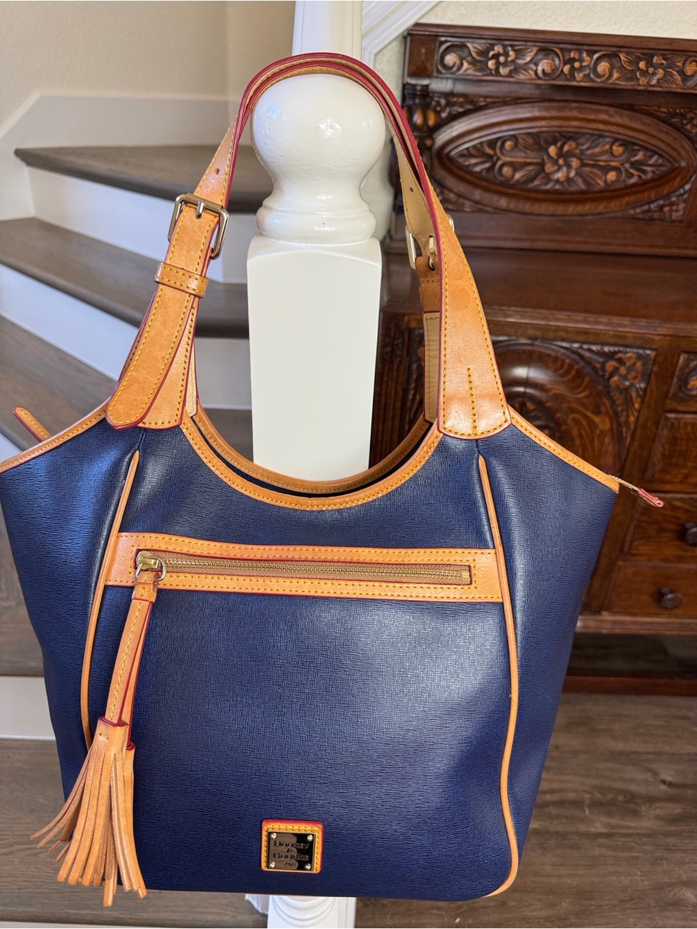 Dooney & Buorker Saffiano Leather Tote Bag
